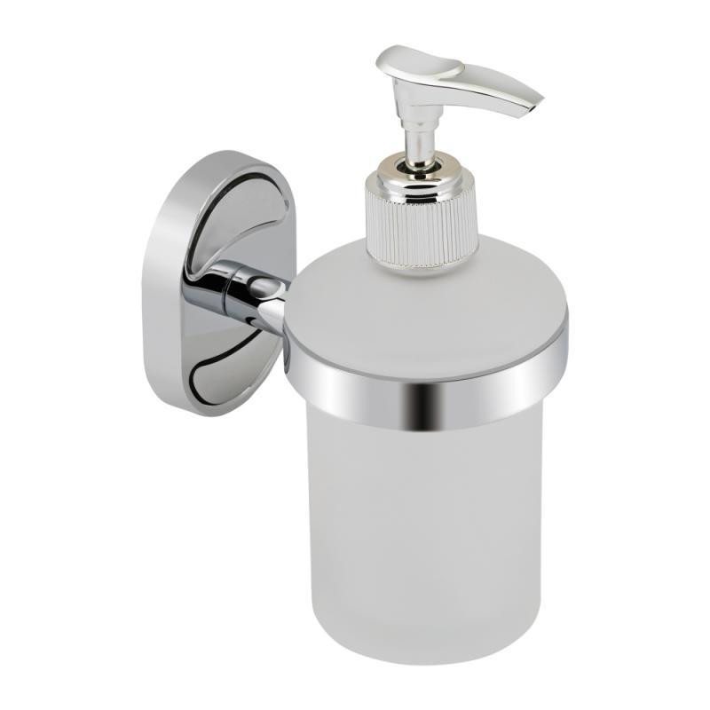 Дозатор для рідкого мила Lidz (CRM) 114.02.02 Хром / Білий Київ - фото 1