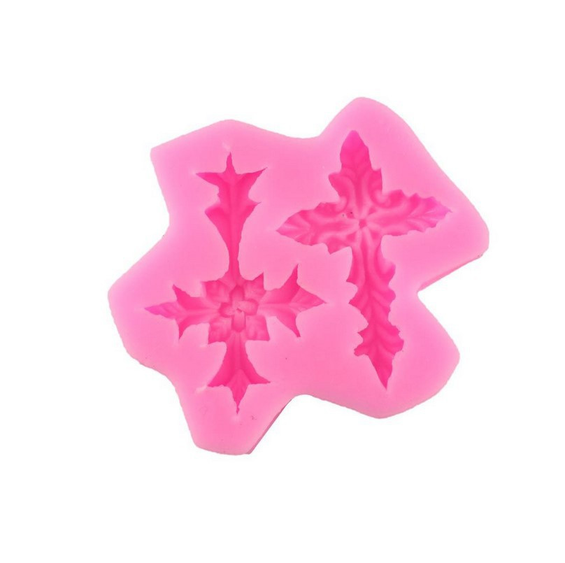 Молд силиконовый Кресты 70 на 68 мм розовый Киев - изображение 5