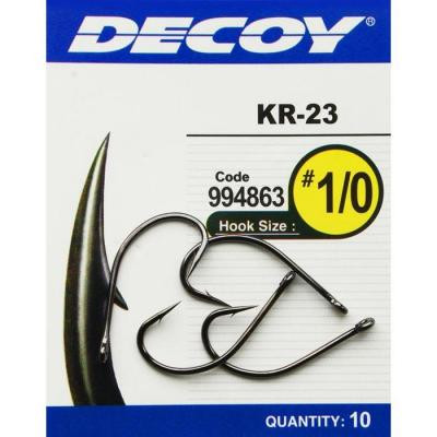 Крючок Decoy KR-23 Black Nickeled 03 (12 шт/уп) (1562.03.22) Винница - изображение 2