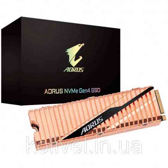 SSD 1Tb Gigabyte AORUS M.2 2280 NVMe Gen4 PCIe 4.0 x4 3D NAND TLC (GP-ASM2NE6100TTTD) Киев