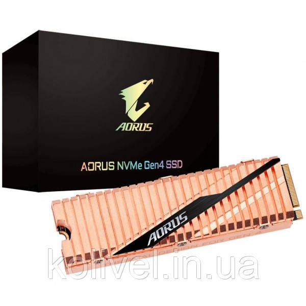 SSD 1Tb Gigabyte AORUS M.2 2280 NVMe Gen4 PCIe 4.0 x4 3D NAND TLC (GP-ASM2NE6100TTTD) Киев - изображение 1