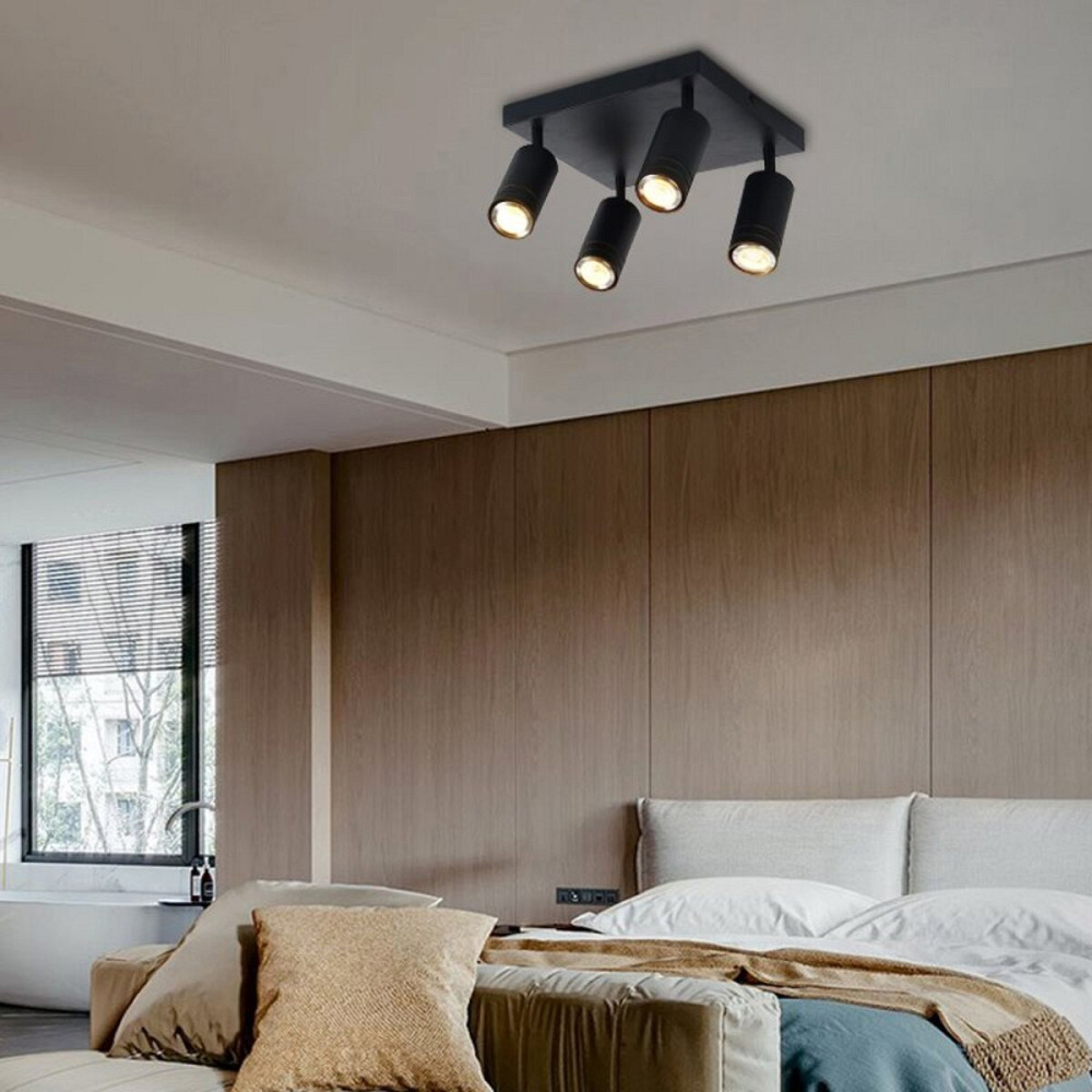 VALESO Спот INN-23700BK чорний на 4 плафони Київ - фото 3