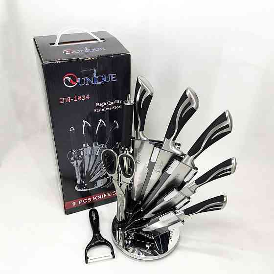 Ножі для кухонних потреб UNIQUE UN-1834, Кухонні ножі з хорошої сталі Кухонні високої якості BK-95 Івано-Франківськ
