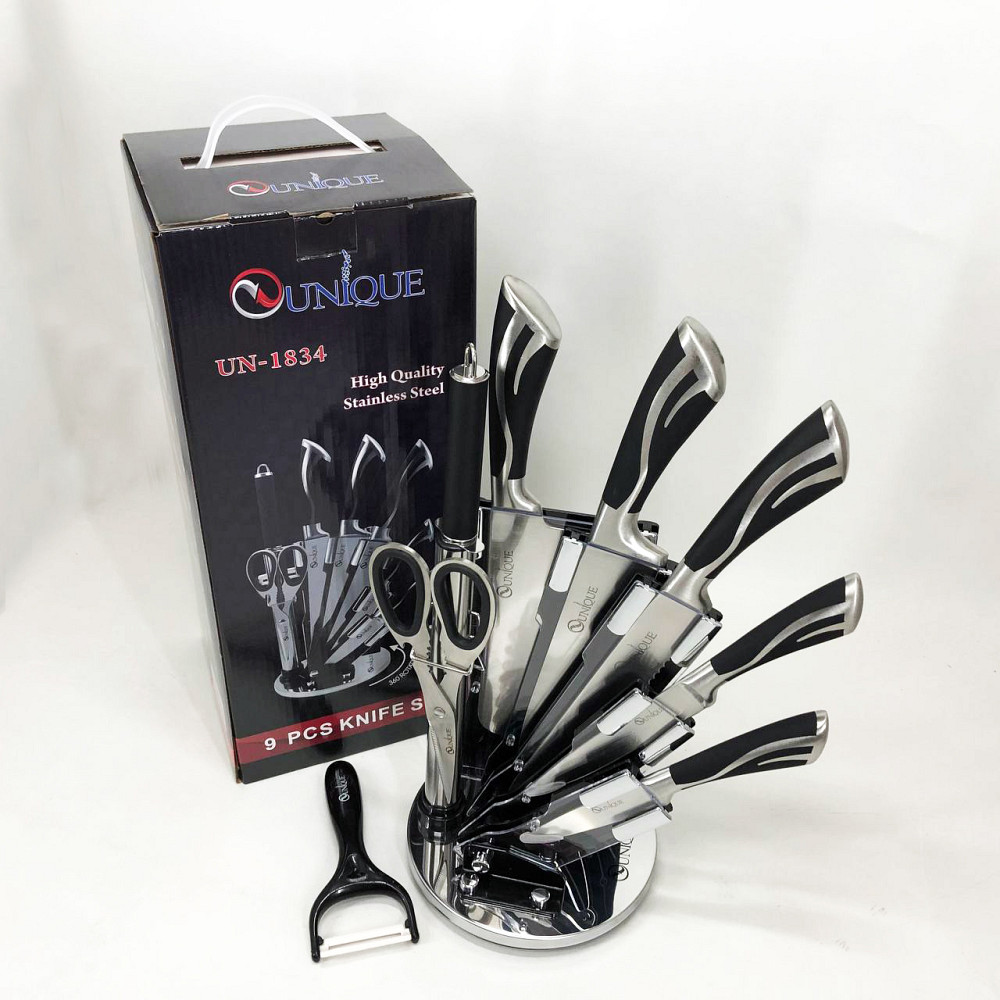 Ножі для кухонних потреб UNIQUE UN-1834, Кухонні ножі з хорошої сталі Кухонні високої якості BK-95 Івано-Франківськ - фото 5