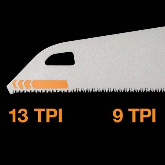 Ручна пила 50 см 9 TPI з чохлом Fiskars "PowerTooth" (1062919) Загартована сталь Нововолинськ - фото 7