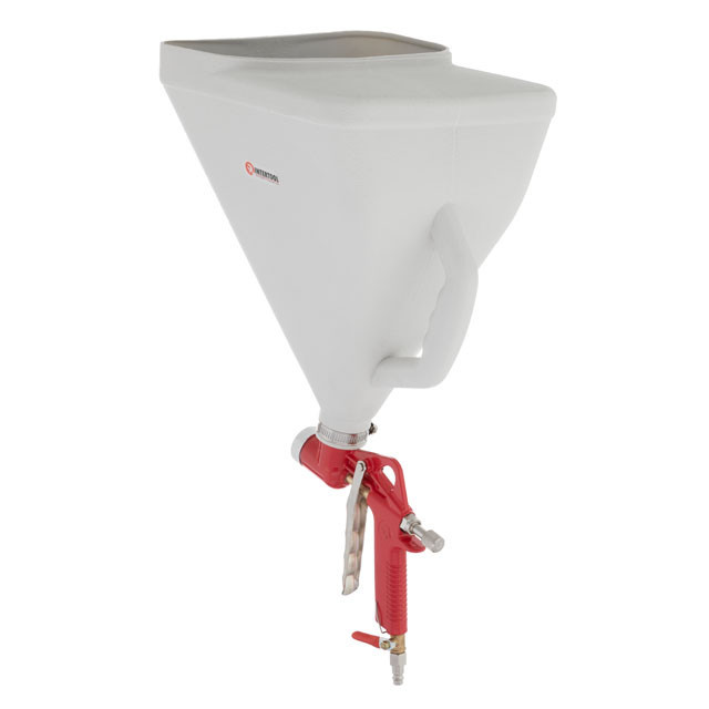 Розпилювач штукатурний пневматичний, форсунки: 4, 6, 8 мм, верхній пластиковий бачок, 9000 мл, 3-6 атм INTERTOOL PT-0403 Киев - изображение 14