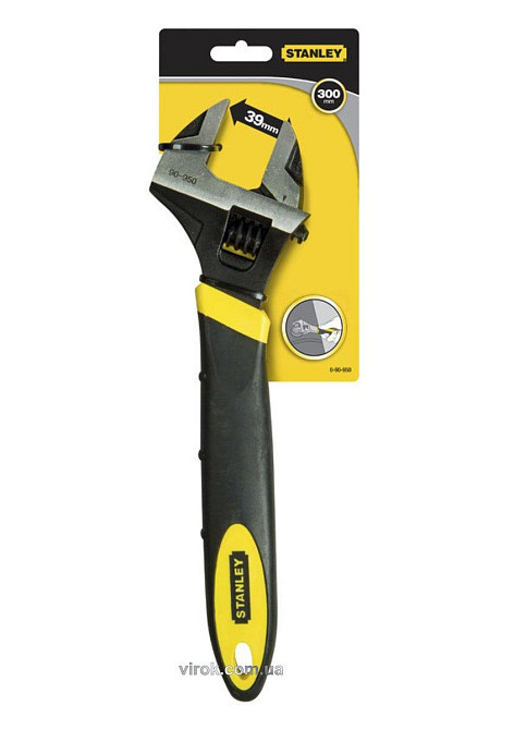Ключ розвідний STANLEY "MaxSteel" : L= 300 мм, М ≤ 39 мм, гайковий Одеса - фото 1