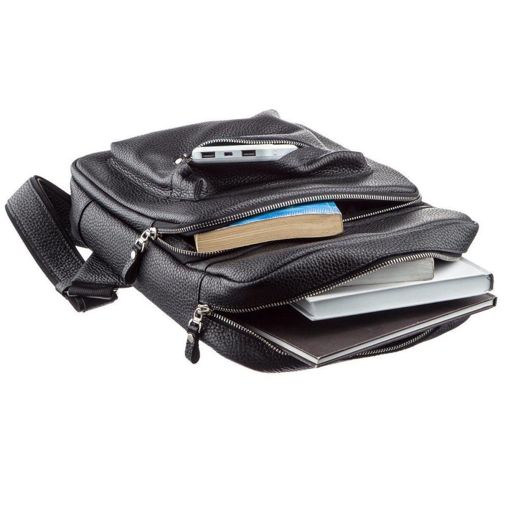 Рюкзак Shvigel 11185 из натуральной кожи Черный Киев - изображение 3