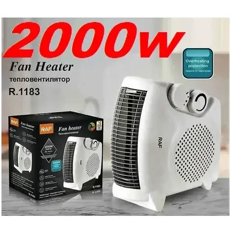 Побутовий тепловентилятор RAF 3 режими роботи R1183 2000ВТ Одеса - фото 1