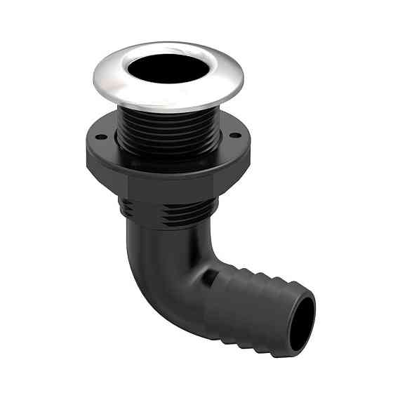 Зливний штуцер кутовий SFTH3 1-1/2" чорний неірж. кільце SFTH3-1500-02 Київ