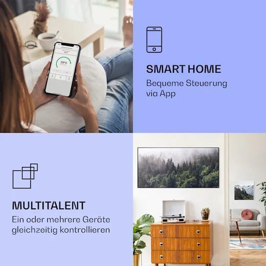 Розумний інфрачервоний нагрівач Wonderwall Air Art Forest Klarstein Німеччина Рівне - фото 4