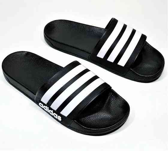 Шлёпанцы Тапочки Adidas Сланцы Адидас Чёрные Женские (размеры: 36) Днепр