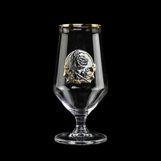 Набір для пива "Директорський"  2 келиха, кришталь, золото Рівне