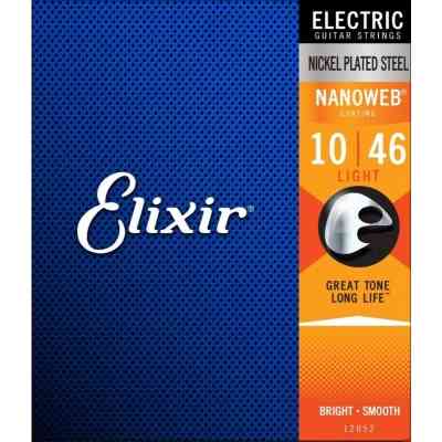 Струны для гитары Elixir 12052 Nanoweb Nickel Plated Steel Light (10-46) (236046) Винница