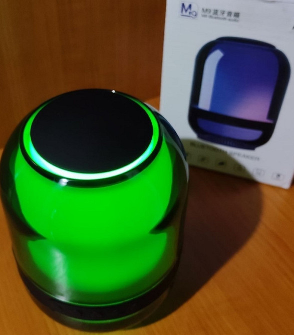 Мощная блютуз колонка з підсвіткою, Fm радіо. Київ - фото 1