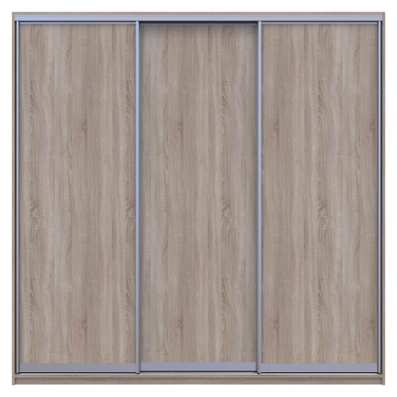 Шафа-купе трьохдверна Doros Сіті Лайт 225х60х225 см Дуб сонома (DRS-011099) Дніпро