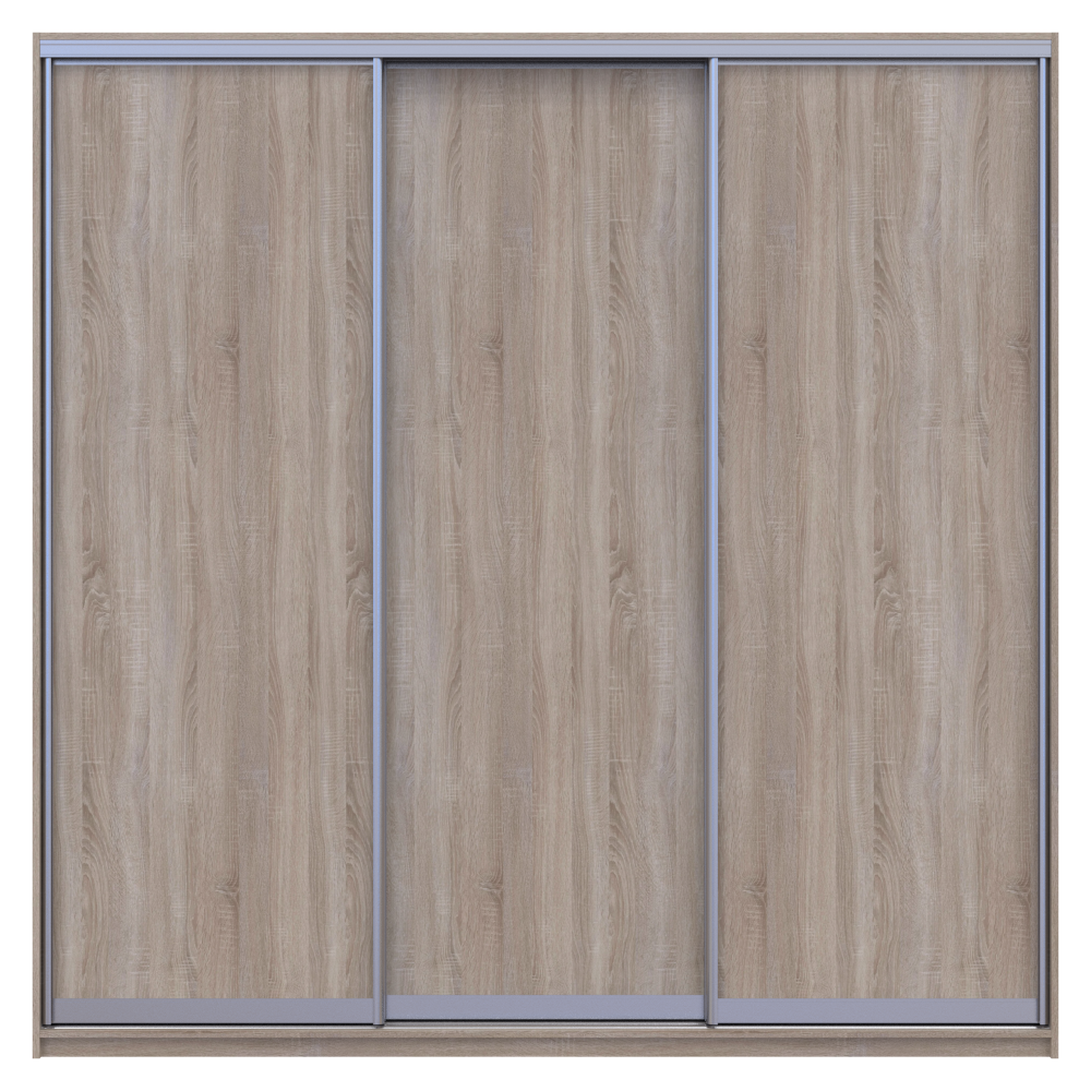 Шафа-купе трьохдверна Doros Сіті Лайт 225х60х225 см Дуб сонома (DRS-011099) Дніпро - фото 2