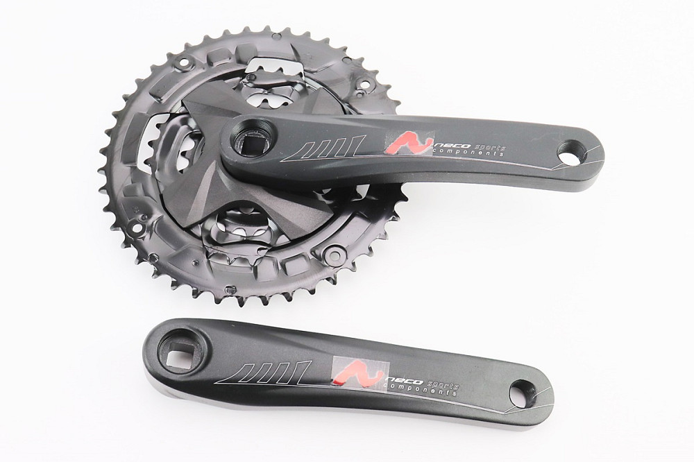 Шатуни "квадрат" 170мм, 44.32.22T MTB, алюмінієві, чорні NSA-3007 Киев - изображение 1