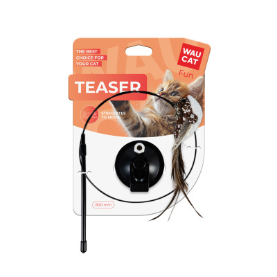 Іграшка для котів Waucat Fun Teaser дражнилка на присосці з пташкою 80 см (7564) Вінниця - фото 2