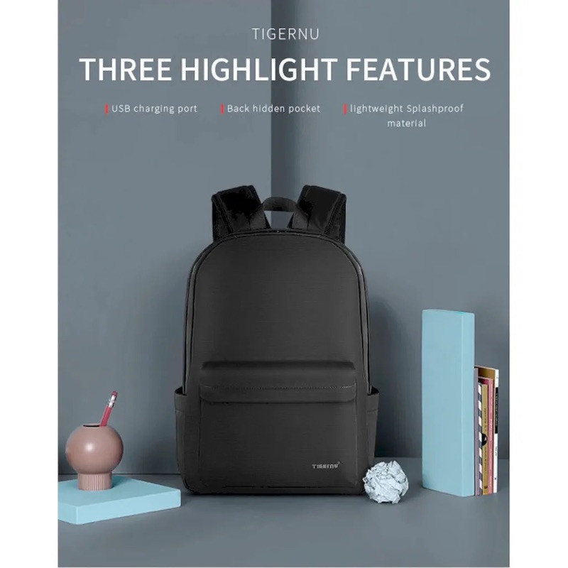 Рюкзак Tigernu T-B3249A 15.6" Black Київ - фото 11