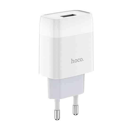 Сетевое зарядное устройство HOCO C72A Glorious single port charger, цвет белый 6931474712899 Одесса