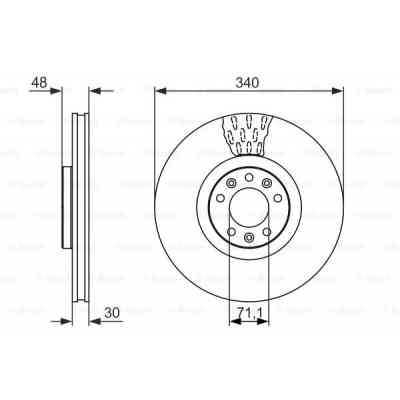 Гальмівний диск Bosch 0 986 479 092 Вінниця