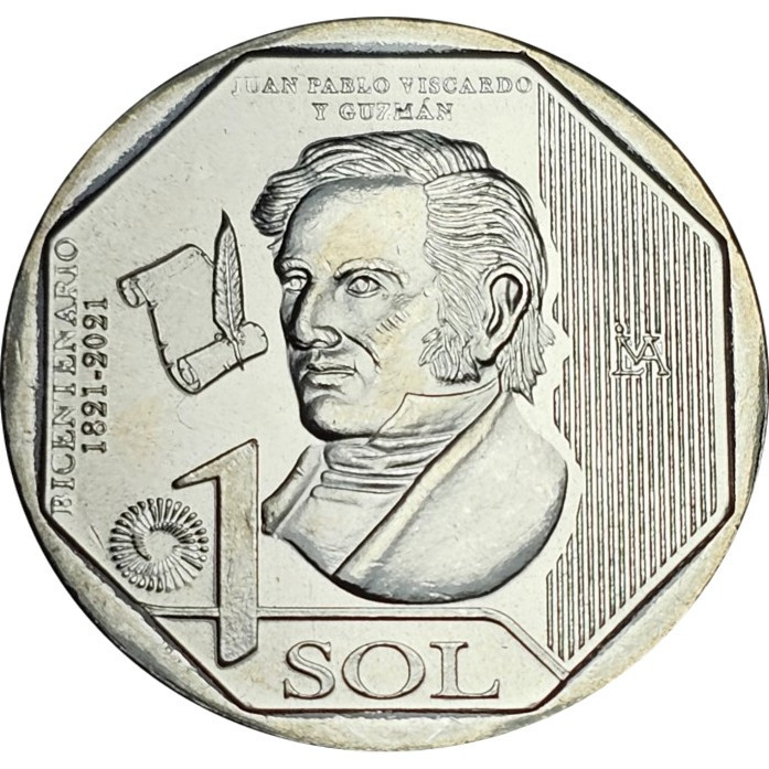 Перу 1 сіль 2020, 200 років Незалежності - Хуан Пабло Віскардо-і-Гусман Полтава - фото 1