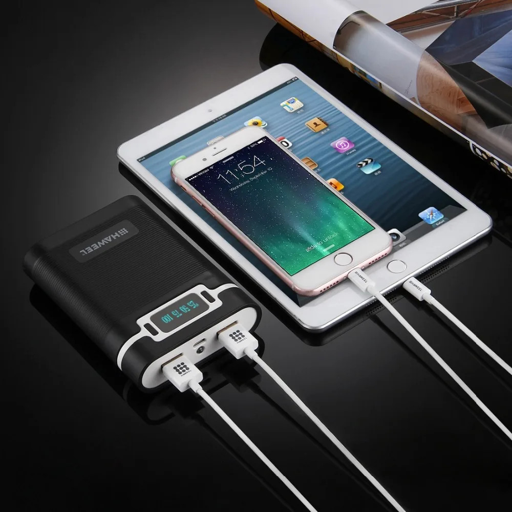 Повербанк 4x 18650 10000мАч 2А фонарик Haweel HWL9500-ACU Киев - изображение 4