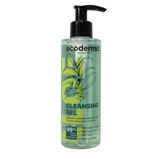 Гель для вмивання з алое вера та гіалуроновою кислотою Aloe & Hyaluronic Ecoderma, 200 мл Дніпро