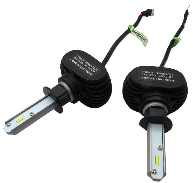 S1 Лампа світлодіодна цоколь H1 (к-кт 2 шт) 12/24V, 50W, 4000Lm авиац. алюмін. профілю. Мукачево - фото 3