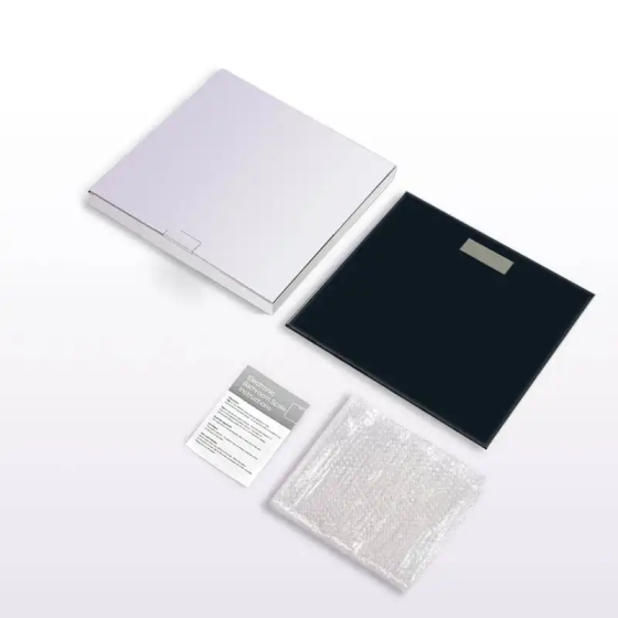 Весы напольные для измерения массы тела, со стеклянной пластиной AD-28, весы черные Каменец-Подольский