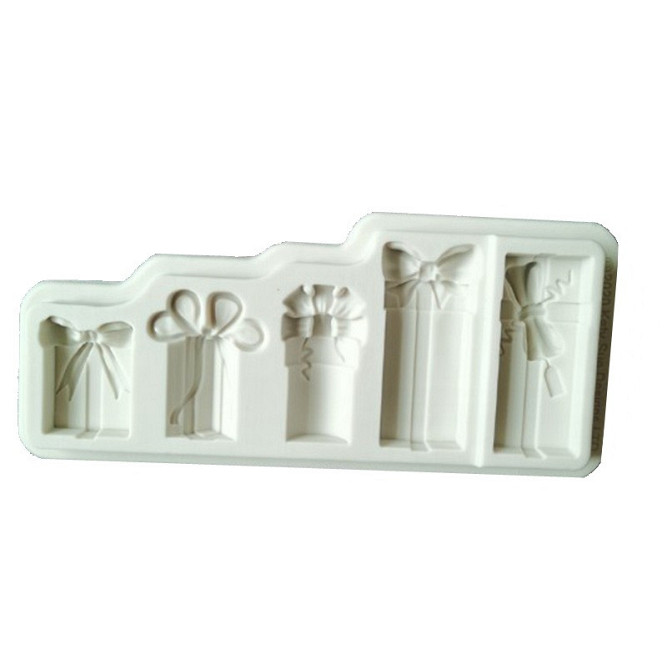 Молд силиконовый Подарки 175 на 71 мм серый Киев - изображение 6