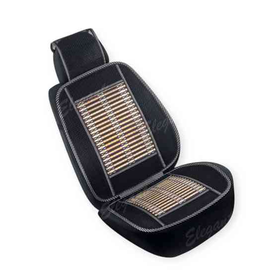 Накидка сиденье elegant массажный бамбук, сеточка 47х130см черный на Мукачево