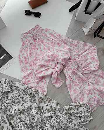 Женский стильный повседневный костюм из натуральной ткани штапель Розовый Одесса