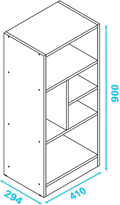Книжковий стелаж "Бредбері 113" зефір Миколаїв - фото 4