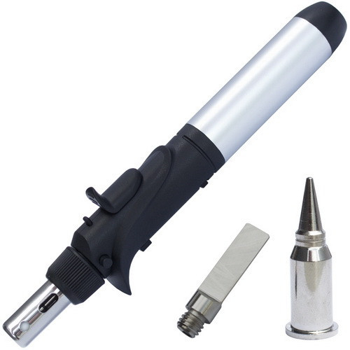 Паяльник-горелка газовый EX-062 (пьезоподжиг) с насадками, блистер Полтава - изображение 1