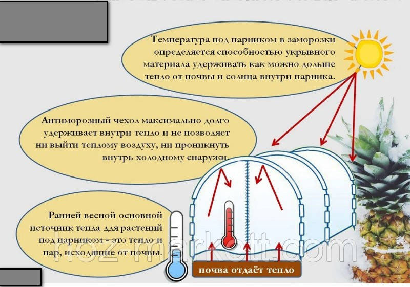 Парник мини теплица Подснежник 8 метра 42 г/м2 Харьков - изображение 9