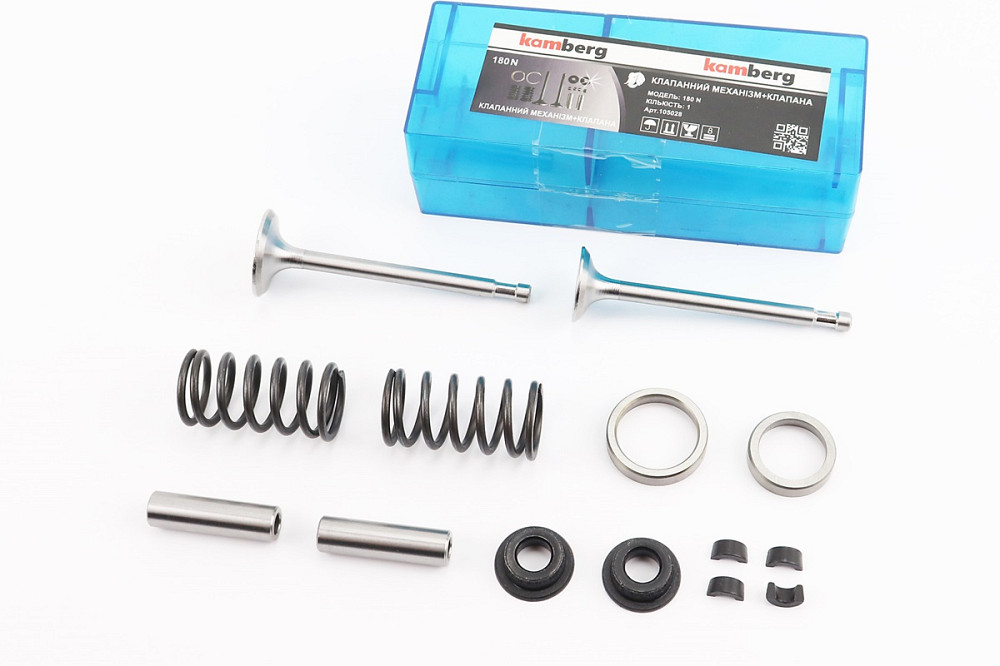 Клапан впускний (h-97; D-32; d-7), випускний (h-97; D-27; d-7) к-кт 14шт у зборі R175A/R180NM Київ - фото 1