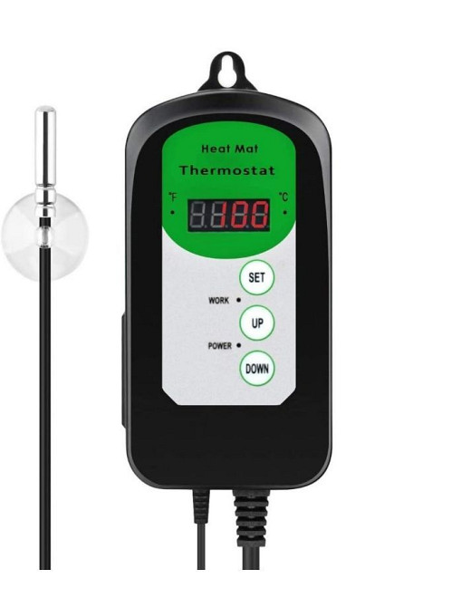 Цифровий термостат-контролер для грілки для рептилій, пророщування розсади, укорінення, нагрівання, ферментації та багатьох інших процесів Heat Mat Луцьк - фото 1