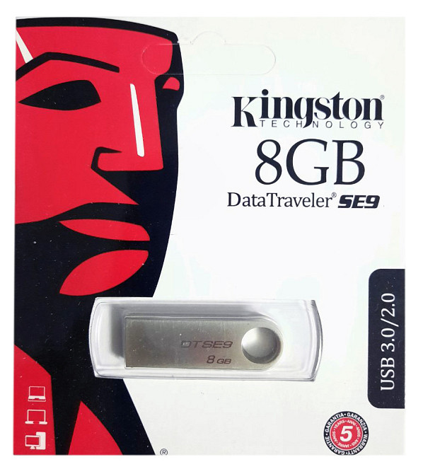USB флеш накопитель Kingston SE9 8Gb (DTSE9H) (Гарантия 3года) Днепр - изображение 1