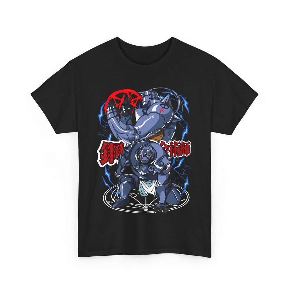 Футболка чоловіча з аніме принтом Сталевий алхімік оверсайз (S/M/L) Чорний AnimeJ0497 Дніпро - фото 12