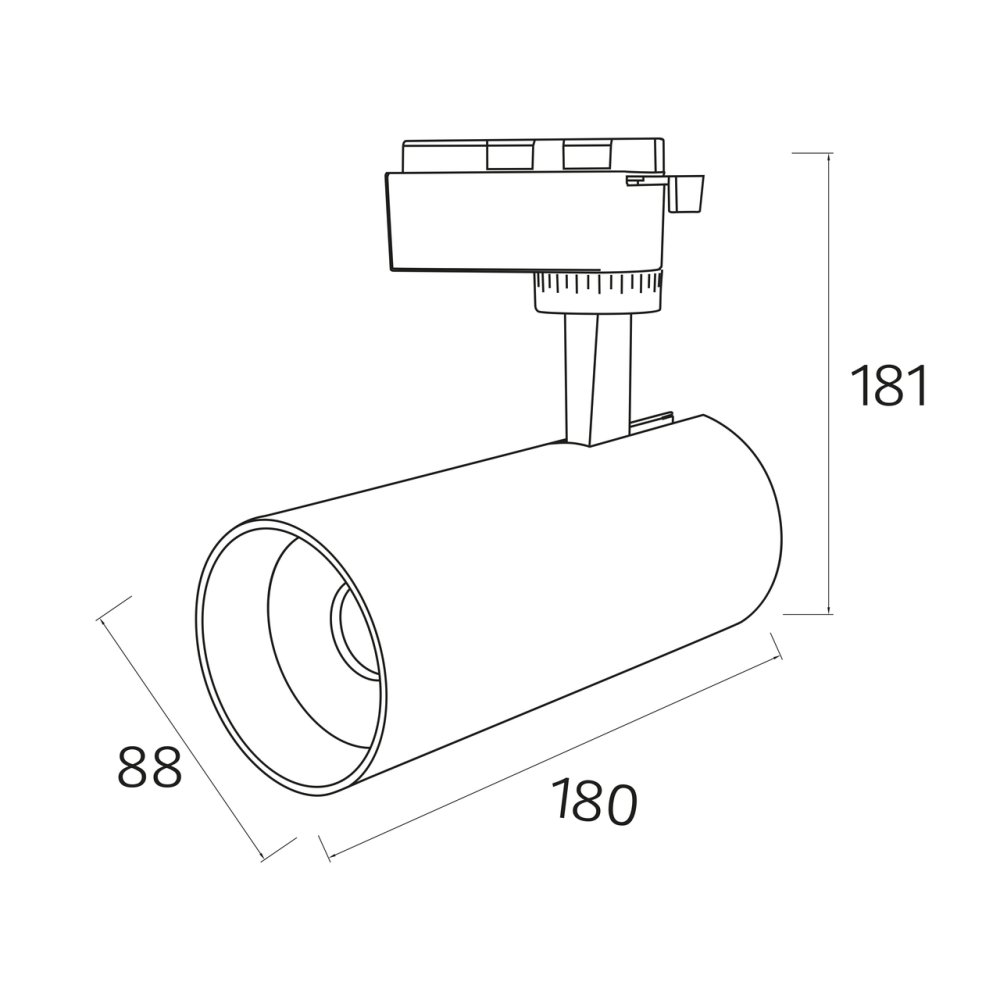 Светильник трековый BREMEN-40 40W 4200 белый Киев - изображение 2