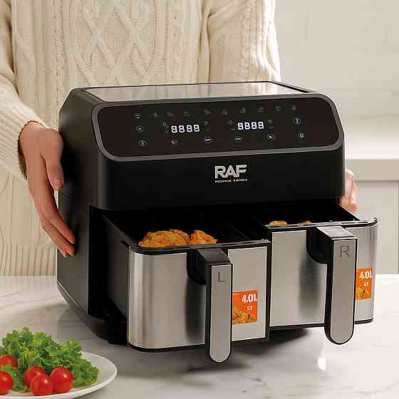 Аэрофритюрница на 2 чаши (8л),1800 Вт,RAF R-5292 SBR Киев