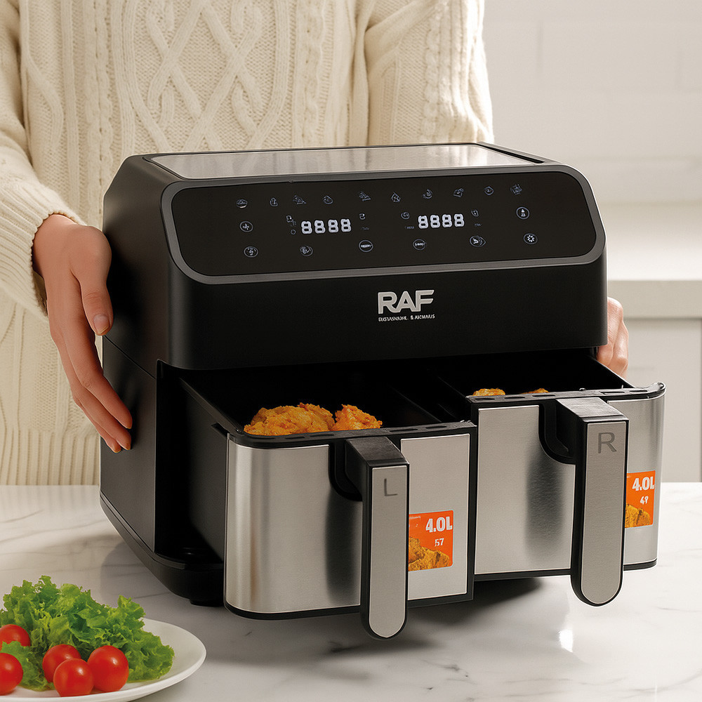 Аэрофритюрница на 2 чаши (8л),1800 Вт,RAF R-5292 SBR Киев - изображение 6