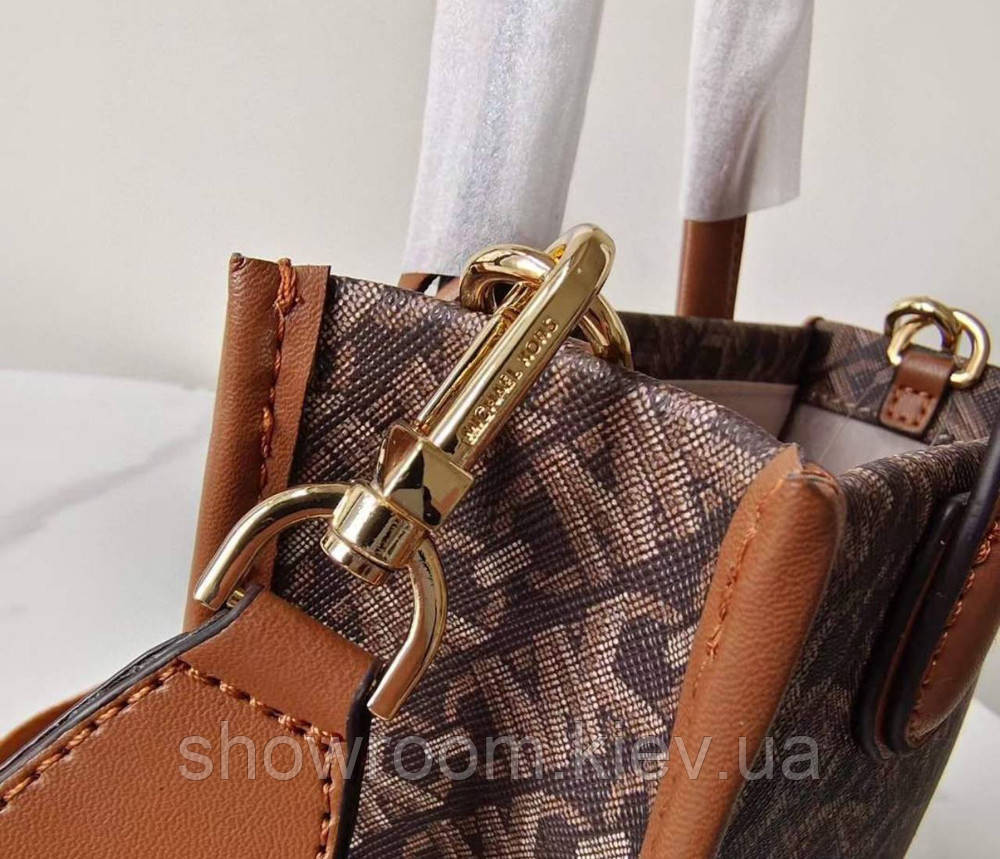 Брендова жіноча сумочка MK Gigi brown Київ - фото 6