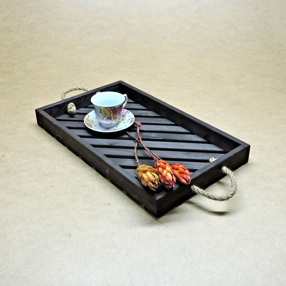 Піднос дерев'яний "Ломмел" венге Миколаїв - фото 1