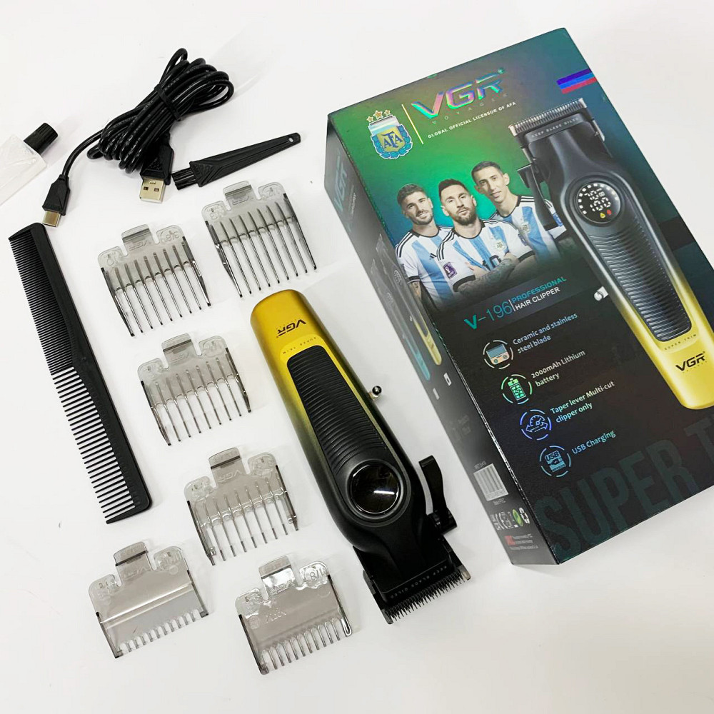 Тример бездротовий VGR, Перукарські машинки професійні, Машинка для стрижки чоловіча US-42 Київ - фото 9
