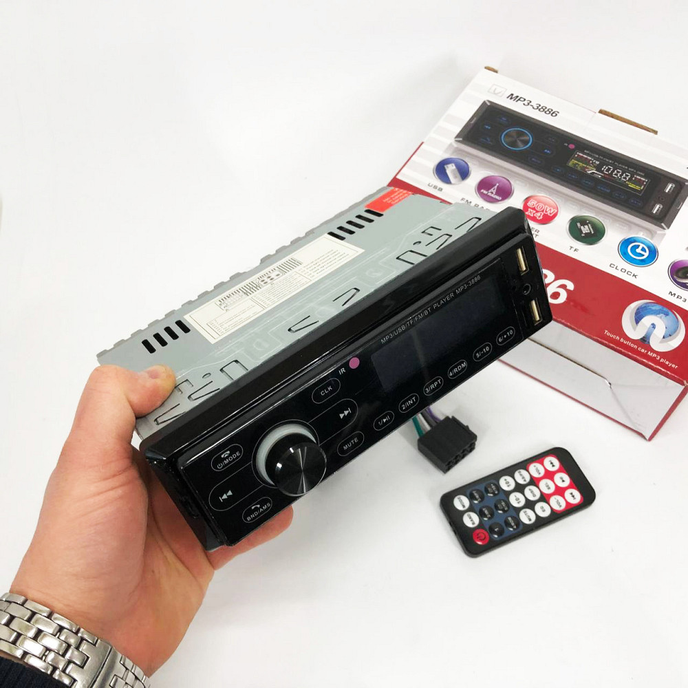 Автомагнітола 1 din для автомобіля MP3 3886 ISO 1DIN, Автомагнітоли ukc 1 din, Автомагнітола ukc 1din HU-17 Львів - фото 8