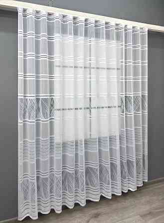 Короткий тюль VR-Textil 1942т Жаккард Белый 300х200 см (42-0882) Киев