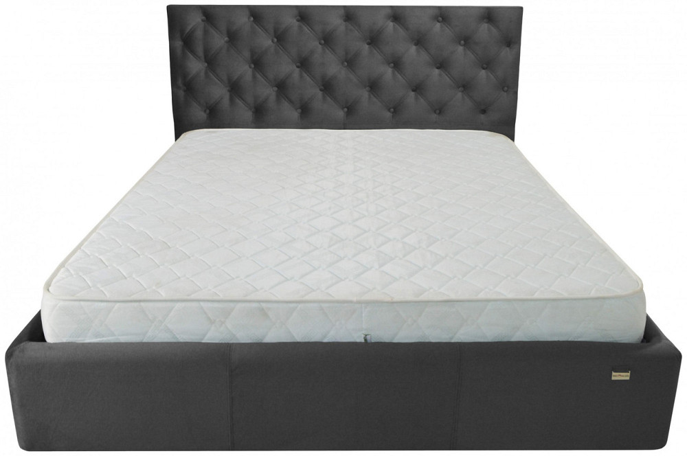 Кровать Coventry VIP 120 х 200 см Missoni 009 С дополнительной металлической цельносварной рамой Темно-серый Днепр - изображение 7